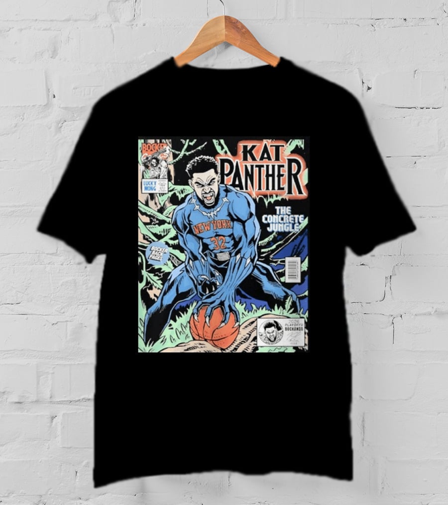Kat Panther New York 32 The Concrete Jungle Comic Cover Booker Back Page T-Shirt
