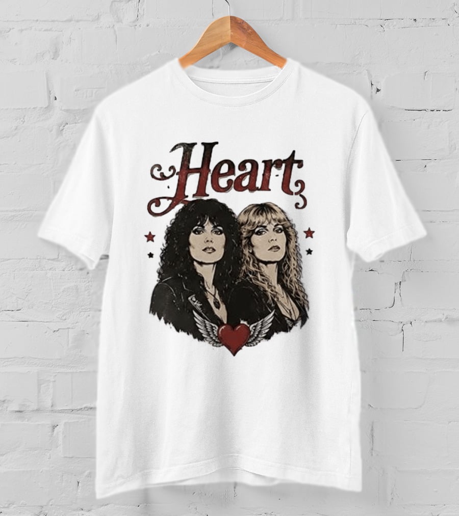 Heart Band Sing Loud Love Wild With Iconic Duo T-Shirt