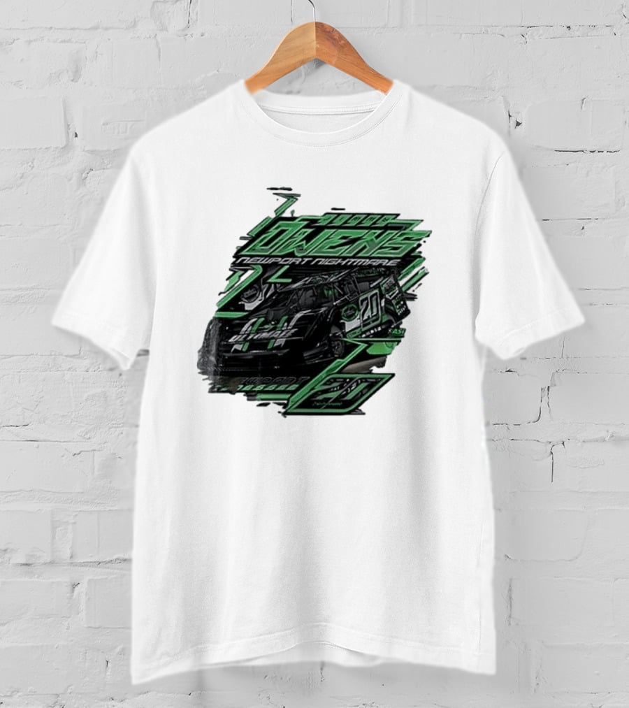 Jimmy Owens Newport Nightmare 20 Car Racing Ultimate 64 Dirt Track 2023 T-Shirt