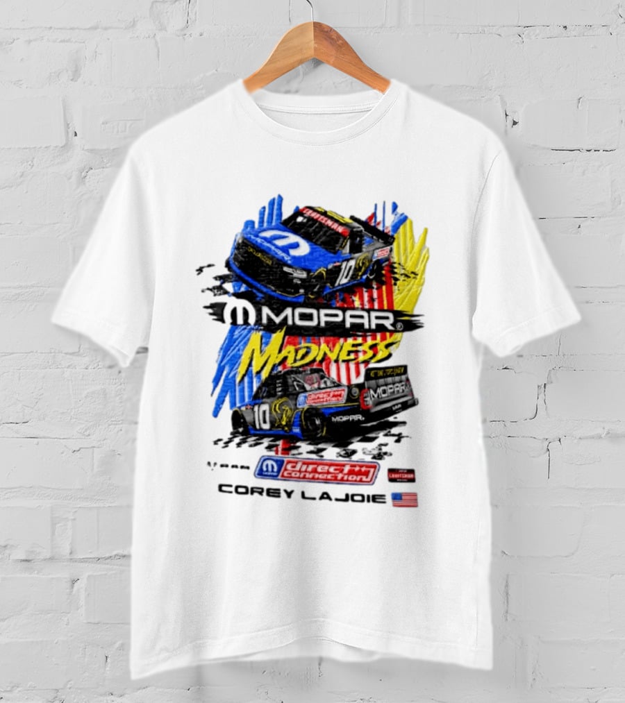 Kaulig Racing Corey LaJoie Mopar Madness 10 Direct Connection NASCAR 2023 T-Shirt