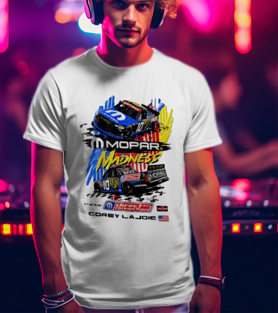 Kaulig Racing Corey LaJoie Mopar Madness 10 Direct Connection NASCAR 2023 T-Shirt