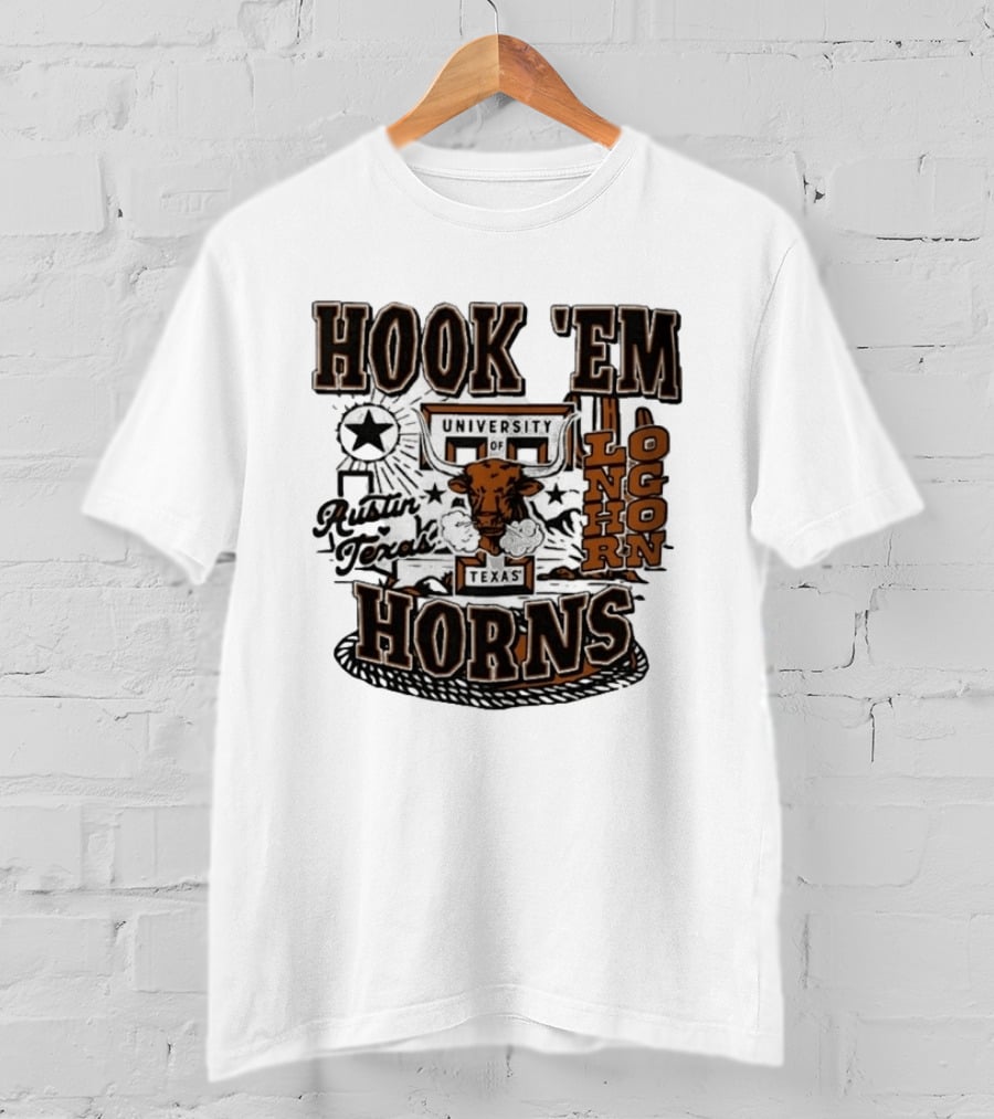 Hook 'Em Horns University Of Texas Austin Longhorns Texas T-Shirt