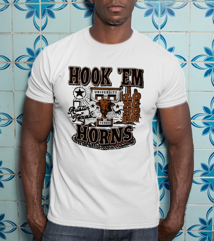 Hook 'Em Horns University Of Texas Austin Longhorns Texas T-Shirt