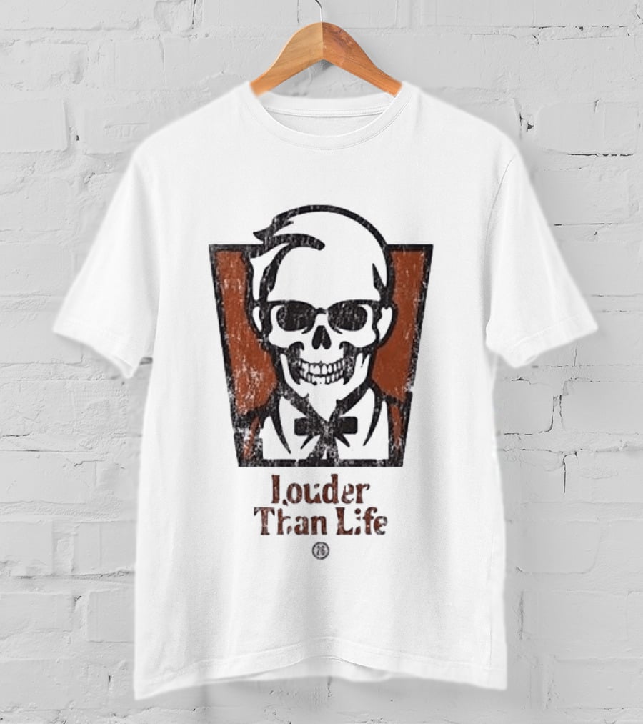 Louder Than Life Skull Colonel KFC T-Shirt