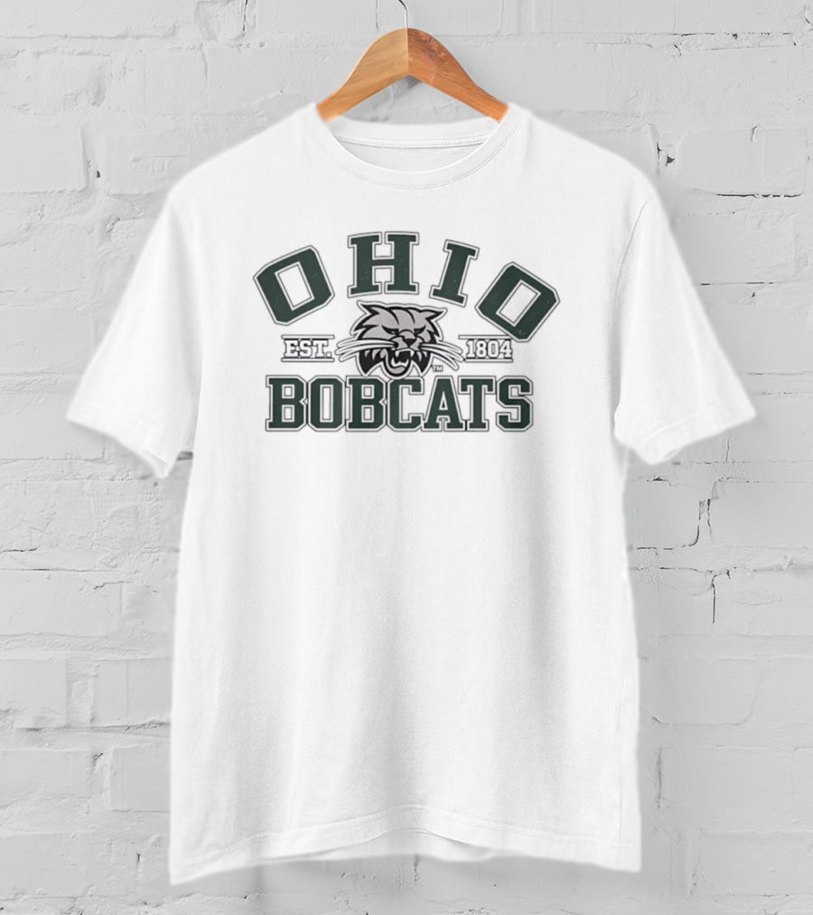 Ohio Bobcats Est 1804 NCAA Distressed T-Shirt
