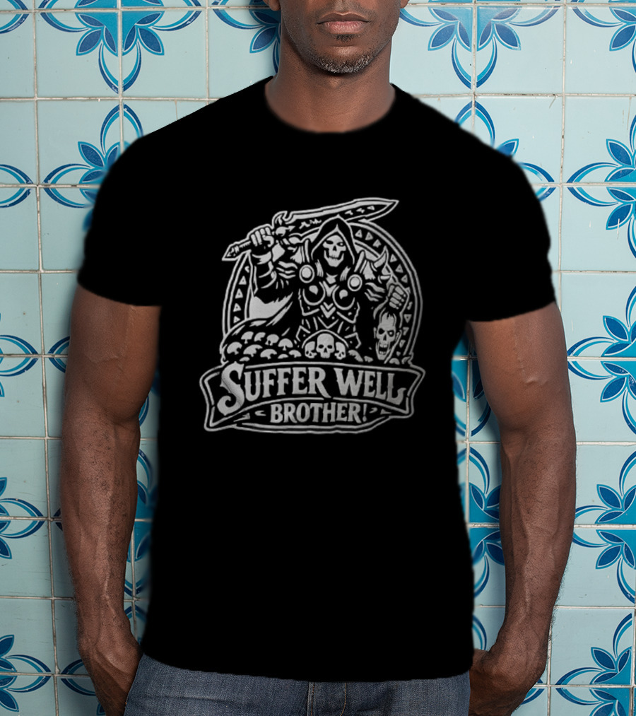 Arthas Menethil Lich King Warcraft Suffer Well Brother T-Shirt