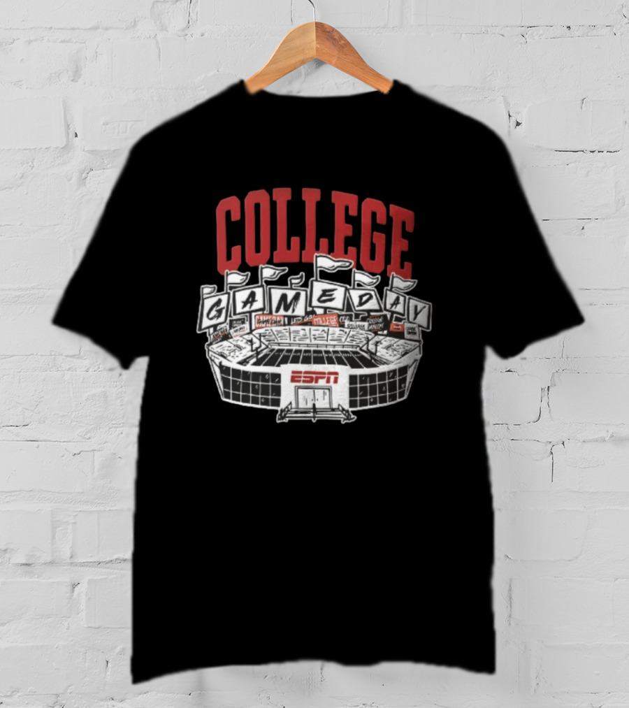 ESPN College GameDay Stadium Flags And Field T-Shirt