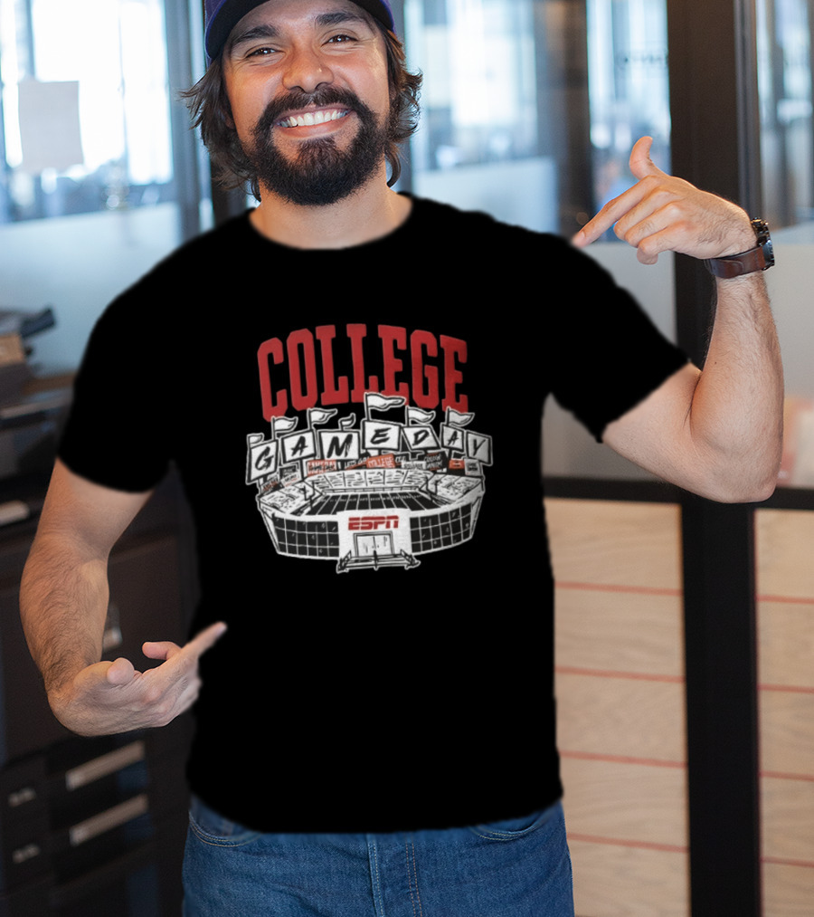 ESPN College GameDay Stadium Flags And Field T-Shirt