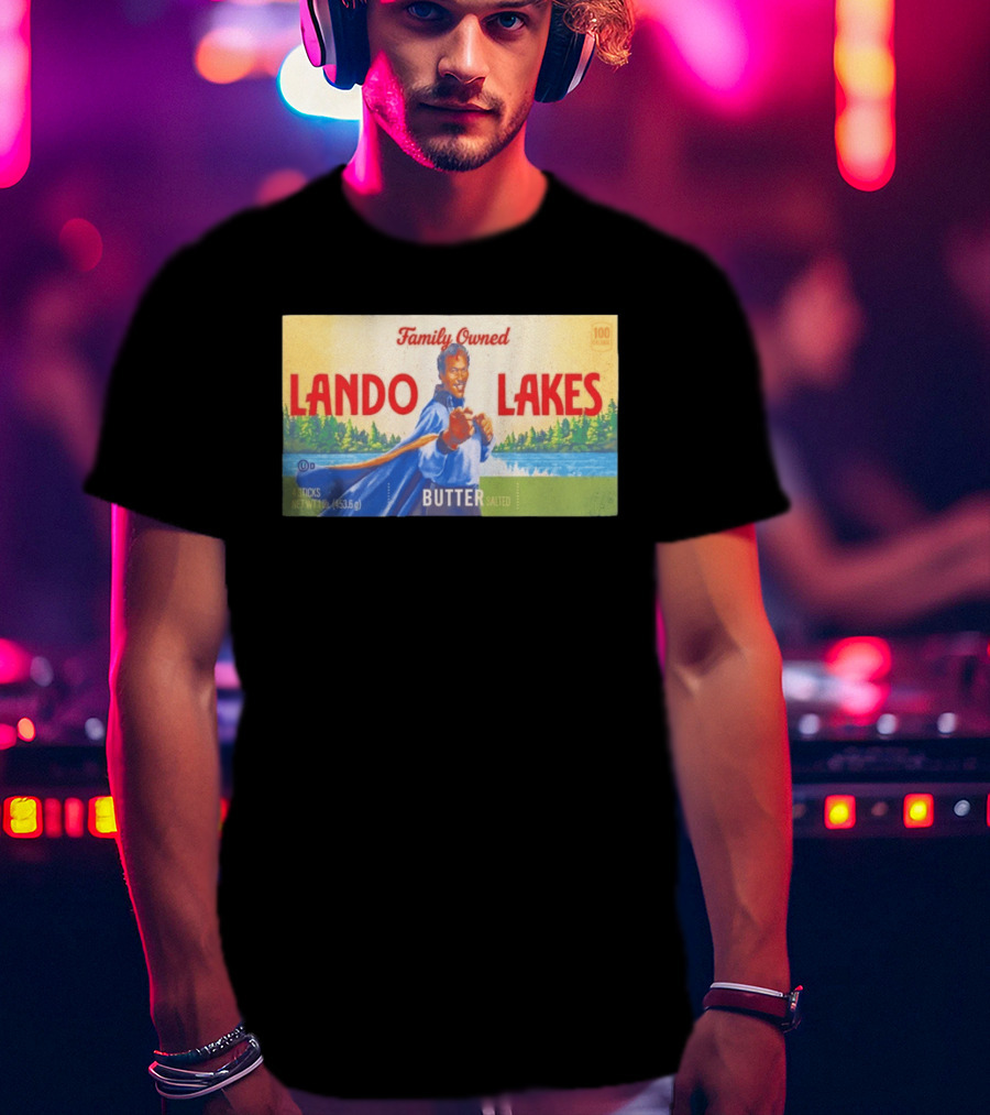 Family Owned Lando Lakes Butter Star Wars Mashup T-Shirt