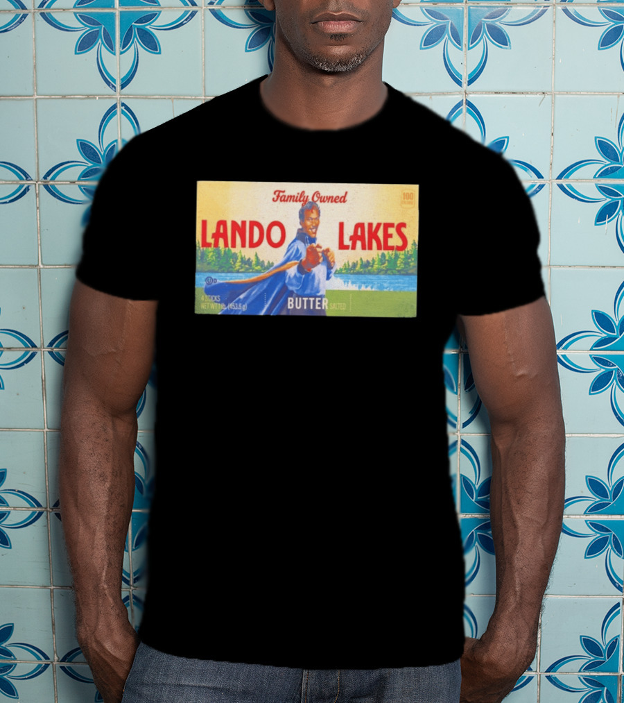 Family Owned Lando Lakes Butter Star Wars Mashup T-Shirt
