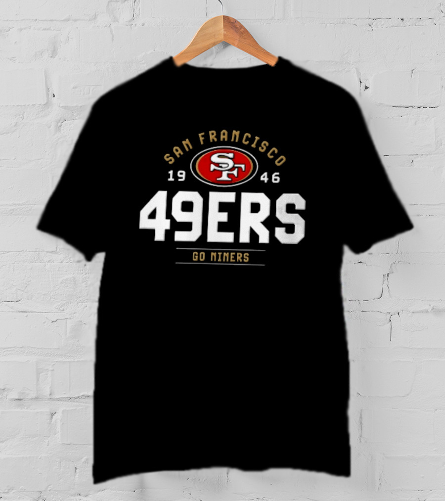 San Francisco 49ers 1946 Go Niners Oval SF Logo Classic 49ers Fan T-Shirt