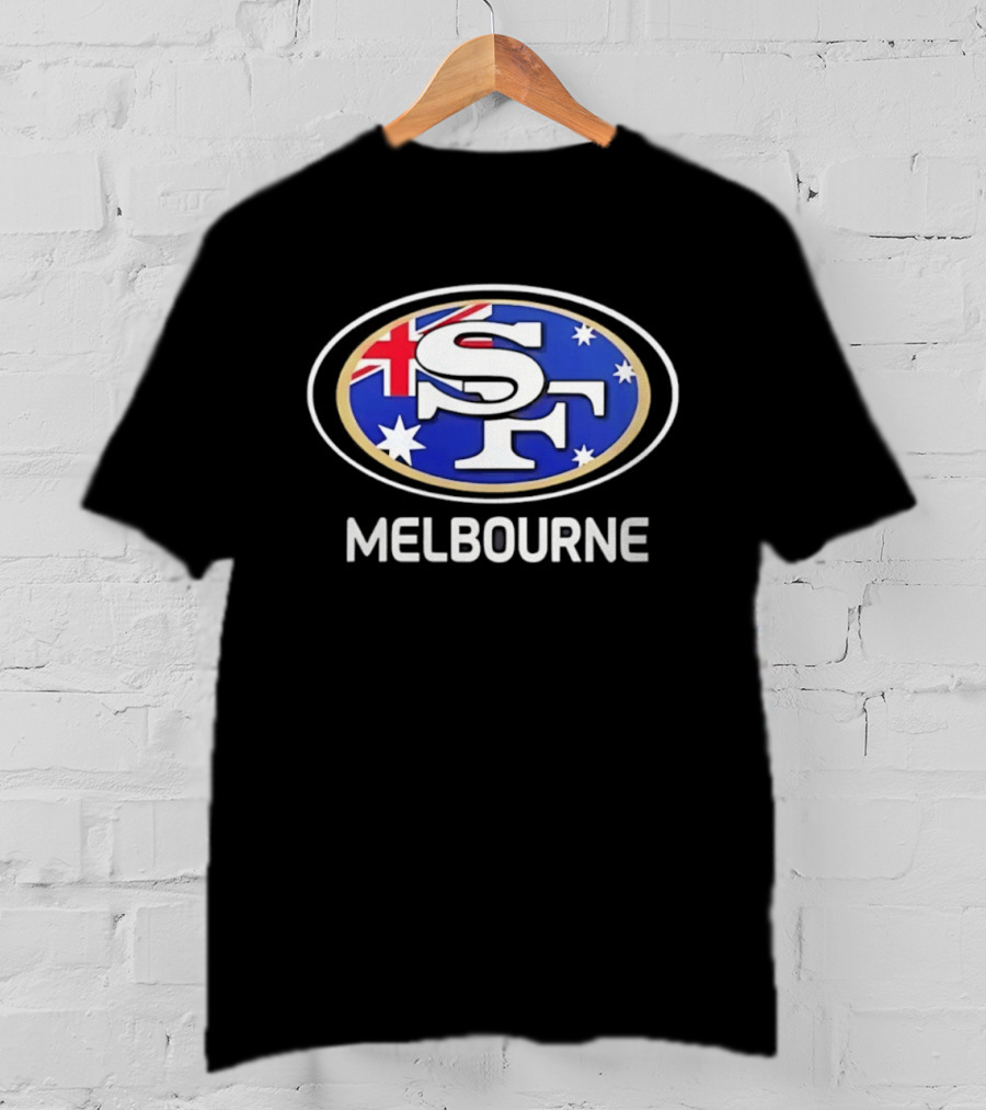 San Francisco 49ers Australia Melbourne Flag T-Shirt