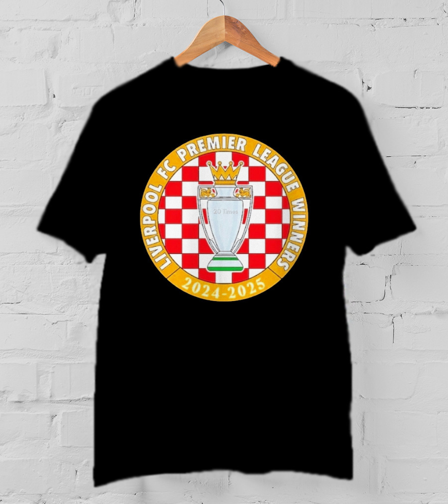Liverpool FC Premier League Winners 2024 2025 20 Times T-Shirt