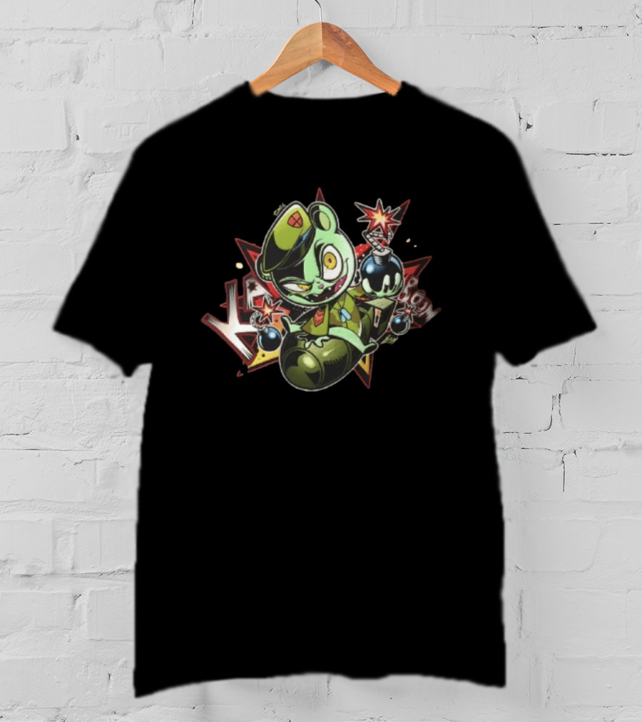 Flippy Happy Tree Friends 2026 Cartoon Character Holding Explosive Bombs T-Shirt