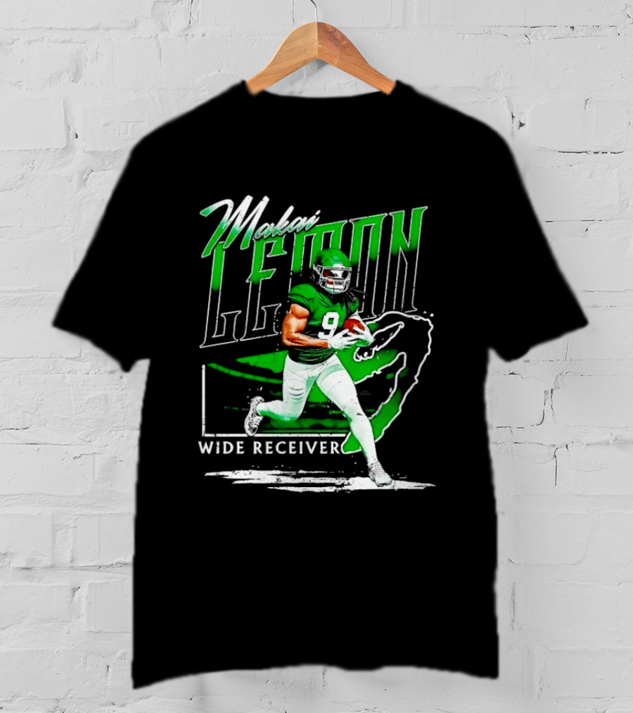 Makai Lemon New York Jets Wide Receiver 9 Football T-Shirt
