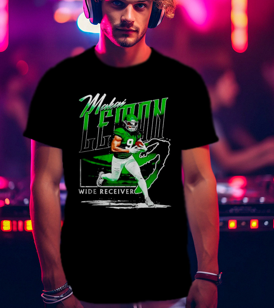 Makai Lemon New York Jets Wide Receiver 9 Football T-Shirt
