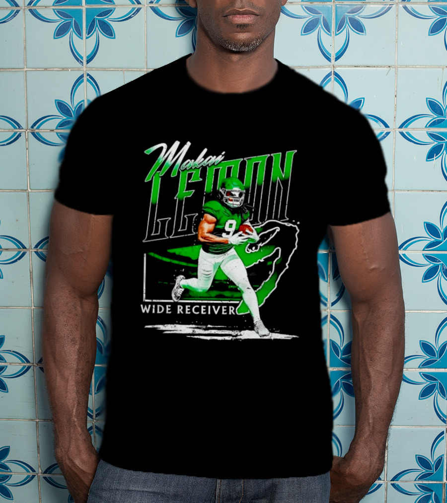 Makai Lemon New York Jets Wide Receiver 9 Football T-Shirt