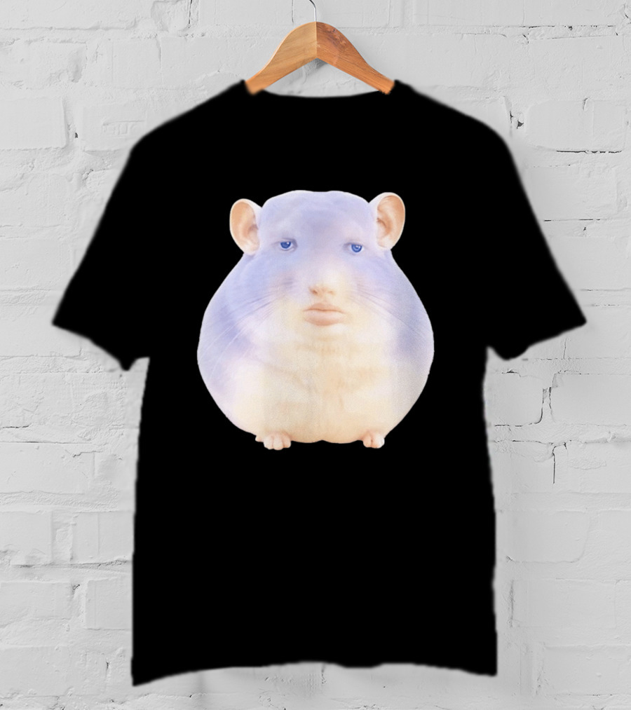 Surreal Chinchilla Human Face Hybrid Expression T-Shirt