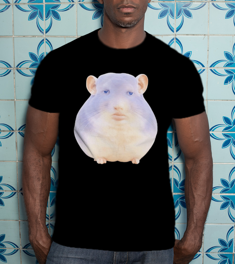 Surreal Chinchilla Human Face Hybrid Expression T-Shirt