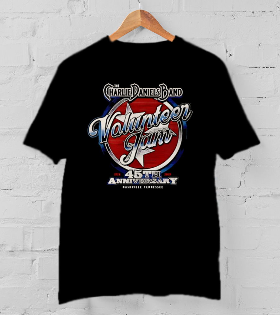 Charlie Daniels Band Volunteer Jam 45th Anniversary Nashville Tennessee Star T-Shirt
