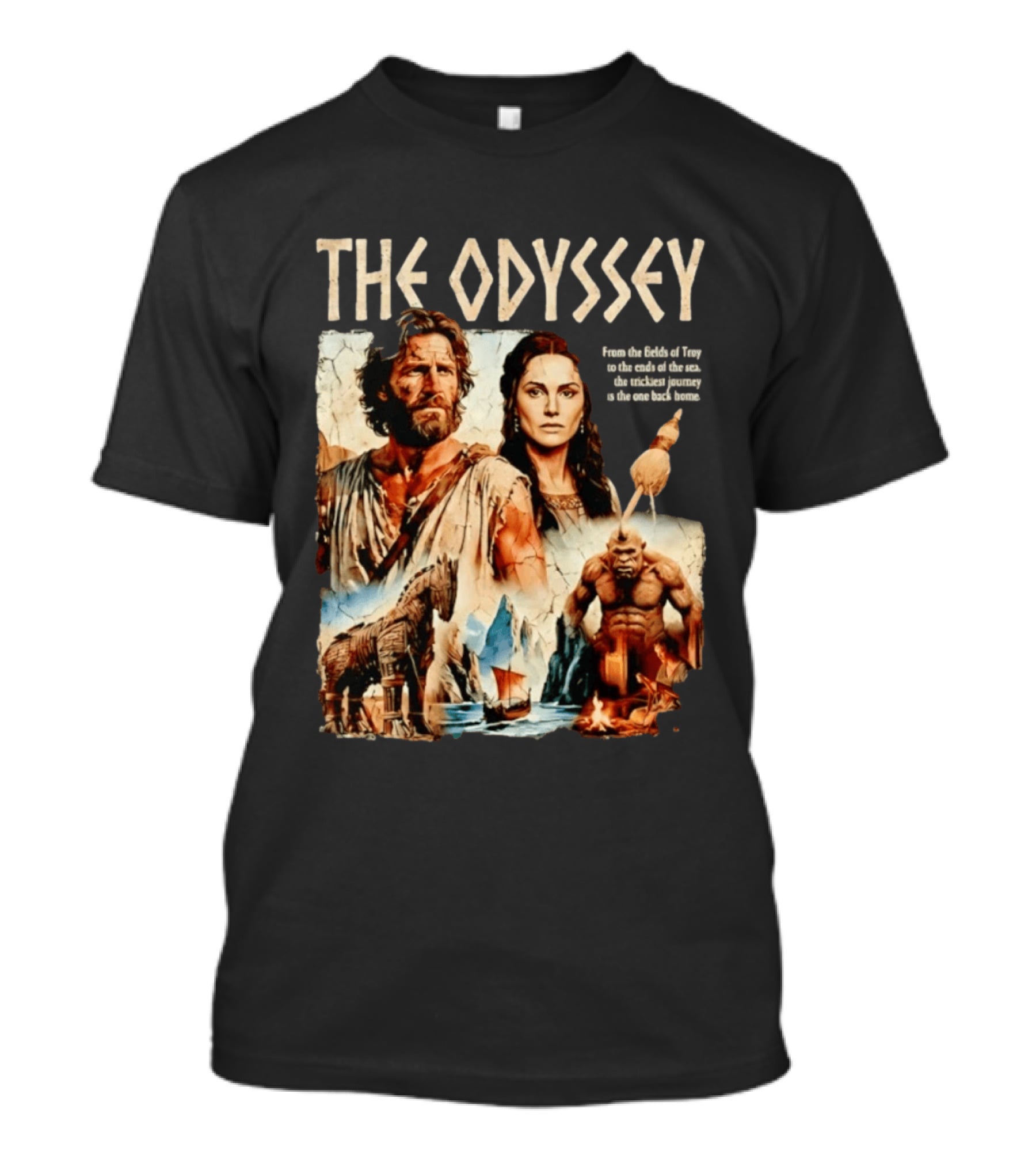 The Odyssey Journey From The Fields Of Troy To The Ends Of The Sea T-Shirt