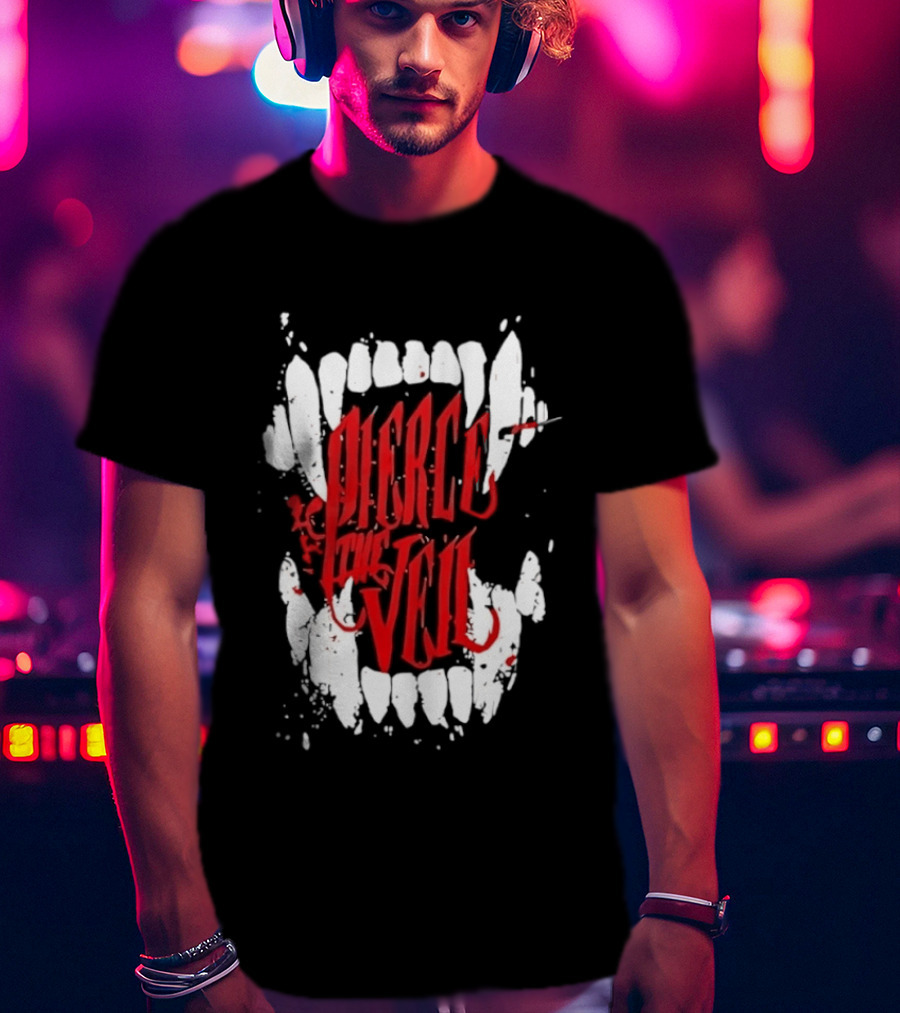 Pierce The Veil Blood Fangs Post Hardcore Band Merch T-Shirt