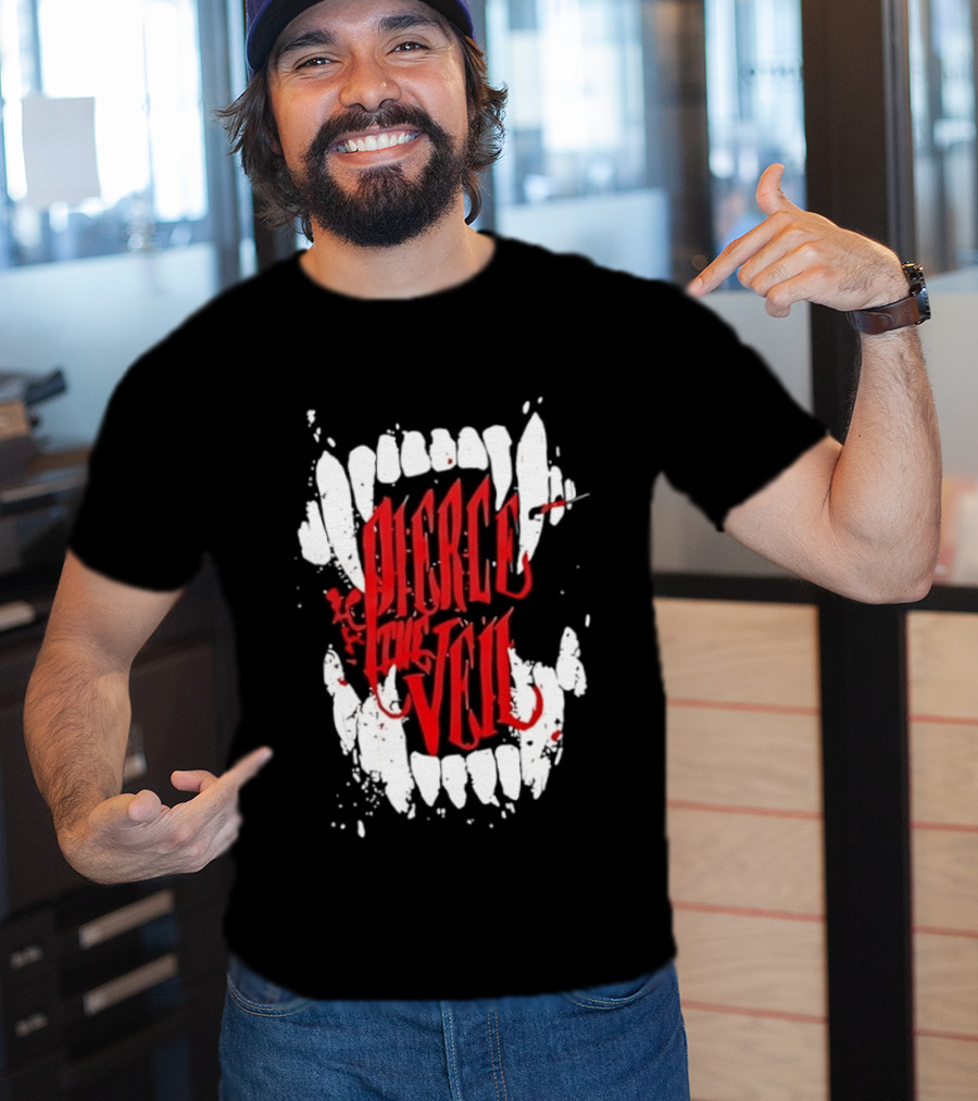 Pierce The Veil Blood Fangs Post Hardcore Band Merch T-Shirt