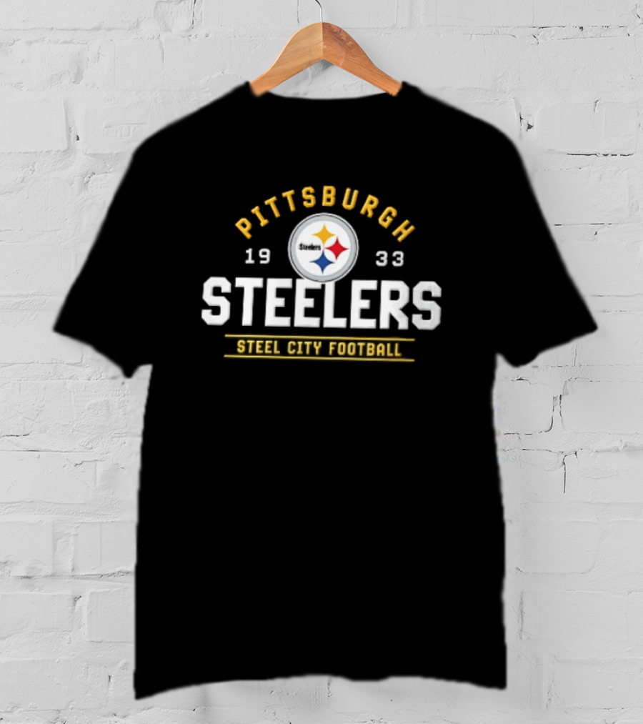 Pittsburgh Steelers 1933 Steel City Football Team T-Shirt