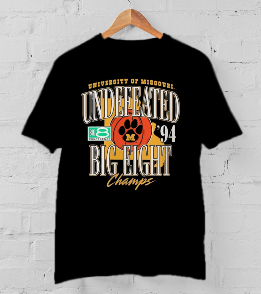 University Of Missouri Big Eight Undefeated Champions 1994 T-Shirt