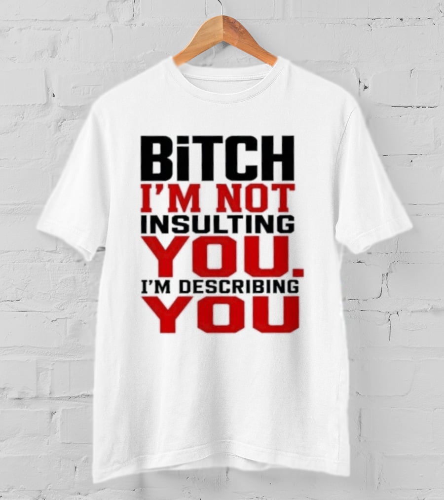 Bitch I'm Not Insulting You I'm Describing You T-Shirt