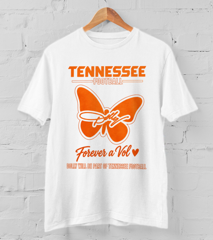 Tennessee Football Dolly Parton Forever A Vol Butterfly T-Shirt