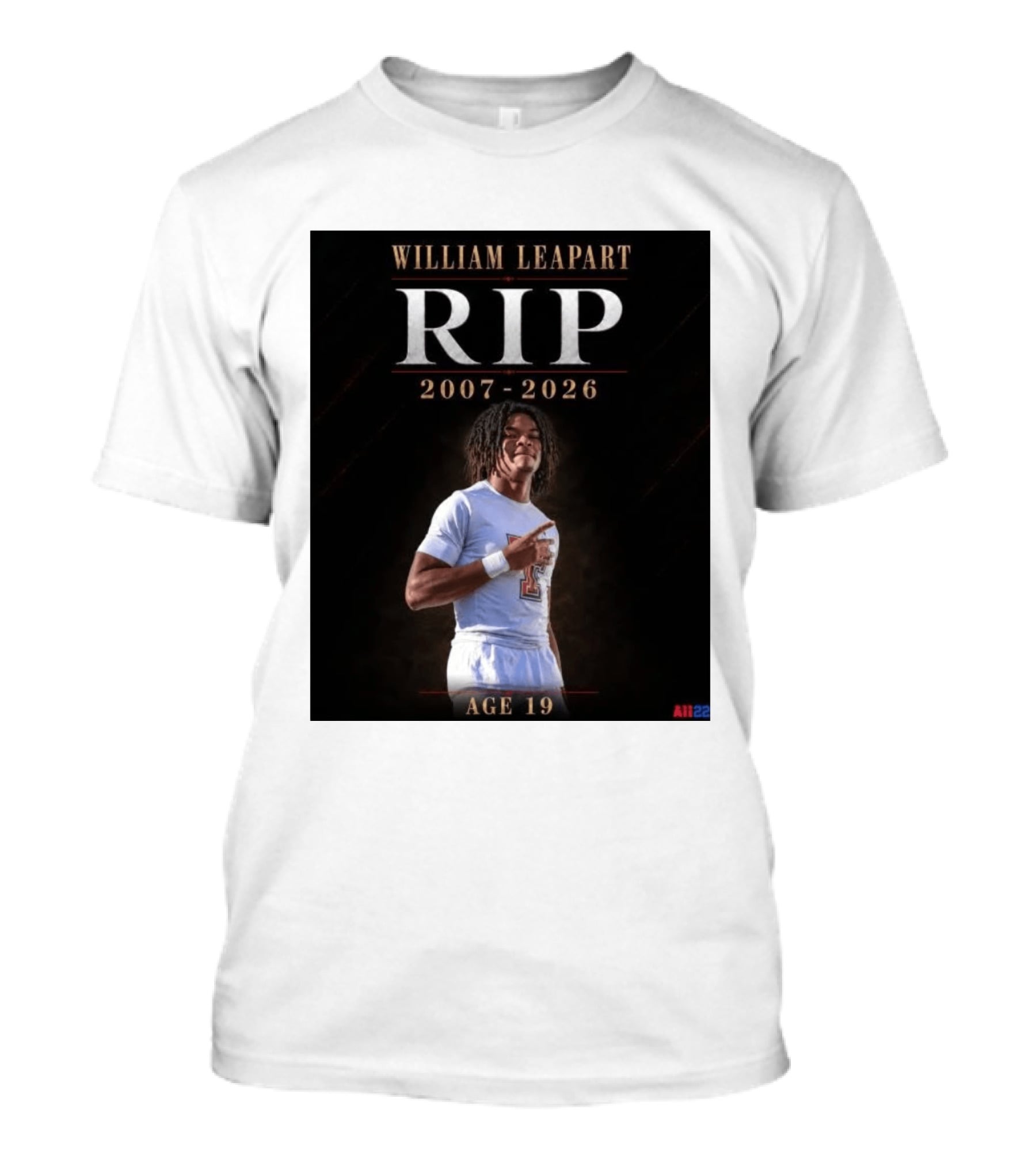 William Leapart RIP 2007 2026 Age 19 T-Shirt