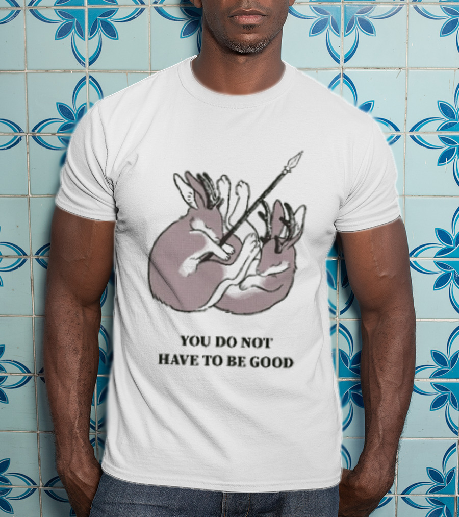 You Do Not Have To Be Good Jackalope Mary Oliver Antlers Arrow T-Shirt