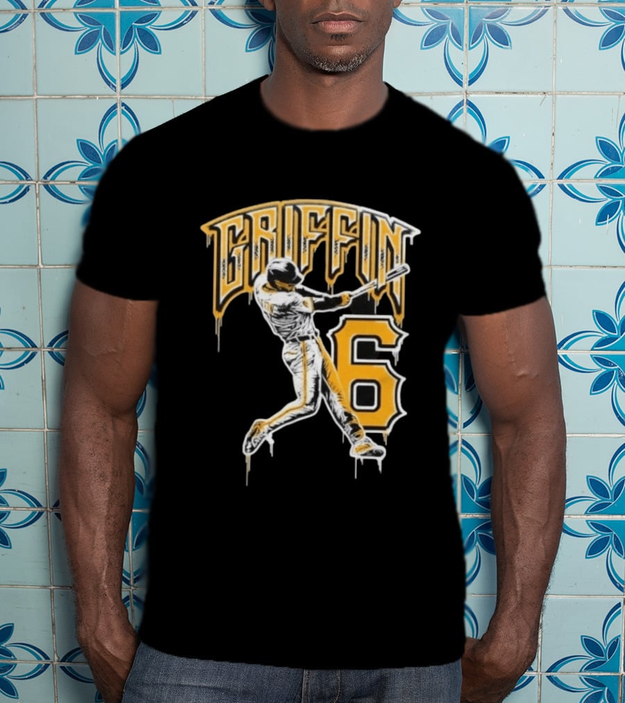 Konnor Griffin 6 Batting Baseball Pittsburgh Pirates T-Shirt
