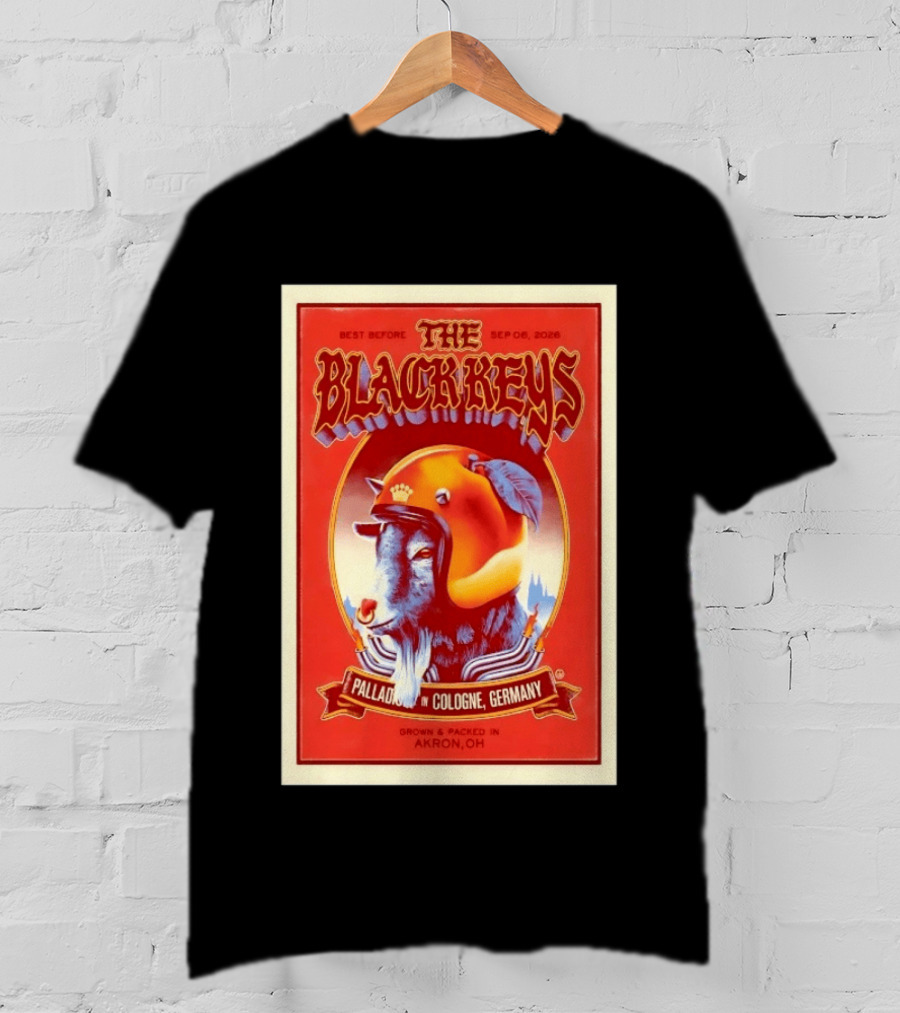 The Black Keys Palladium In Cologne Germany Concert September 6 2026 Akron OH T-Shirt