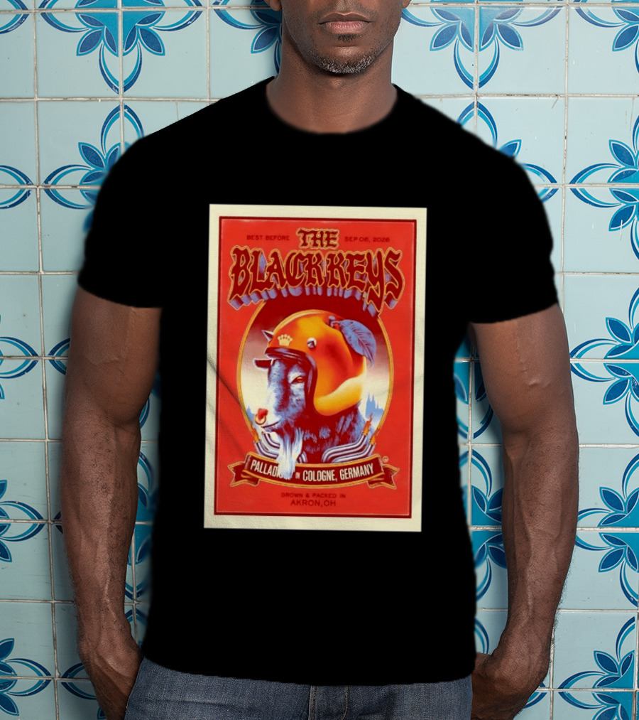 The Black Keys Palladium In Cologne Germany Concert September 6 2026 Akron OH T-Shirt