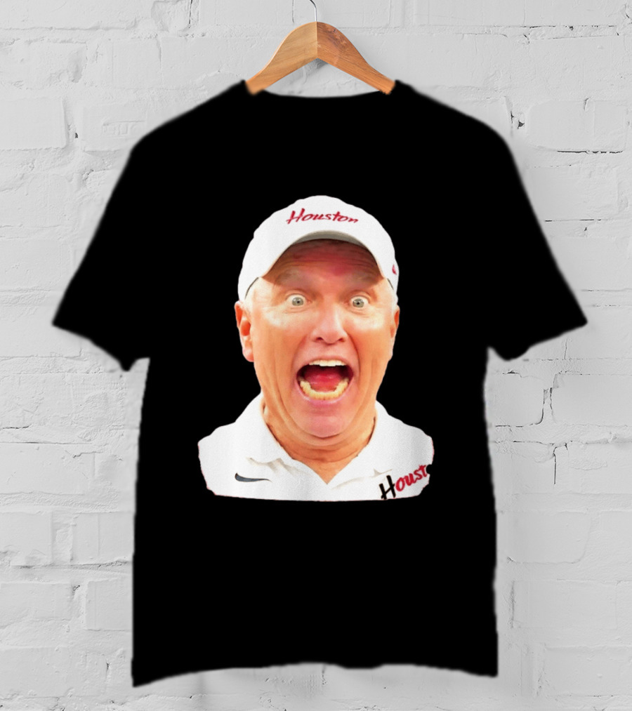 Dana Holgorsen Houston Cougars Coach Excited Expression College Football T-Shirt