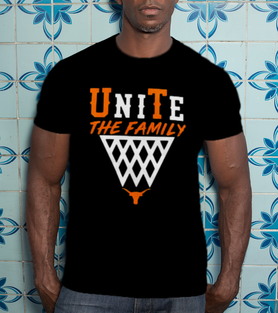 Unite The Family Mohamed Bamba Texas Longhorns Basketball Motif T-Shirt