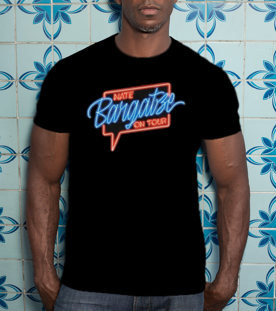 Nate Bargatze On Tour Neon Sign T-Shirt
