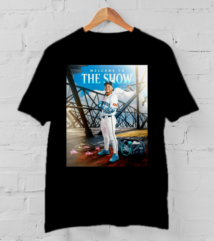 Welcome To The Show Michael Arroyo Mariners 50th Anniversary Baseball T-Shirt