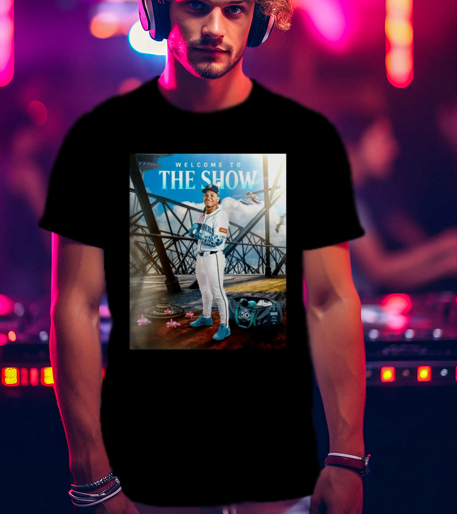 Welcome To The Show Michael Arroyo Mariners 50th Anniversary Baseball T-Shirt