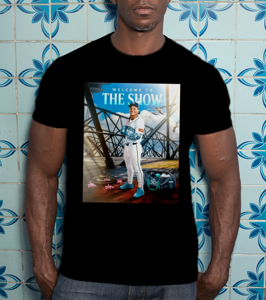 Welcome To The Show Michael Arroyo Mariners 50th Anniversary Baseball T-Shirt