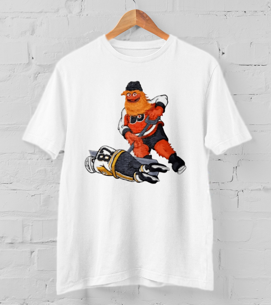 Sidney Crosby Philadelphia Flyers Gritty NHL Pittsburgh Penguins Hockey T-Shirt