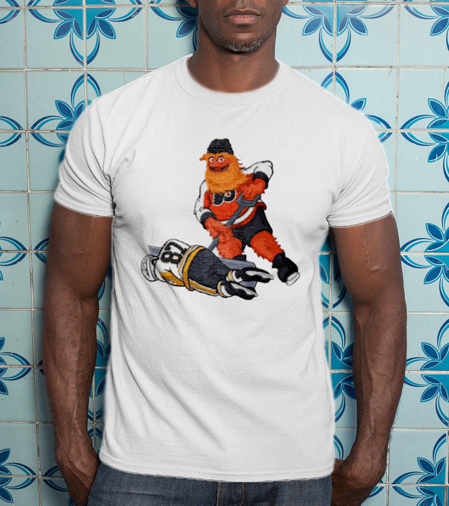 Sidney Crosby Philadelphia Flyers Gritty NHL Pittsburgh Penguins Hockey T-Shirt
