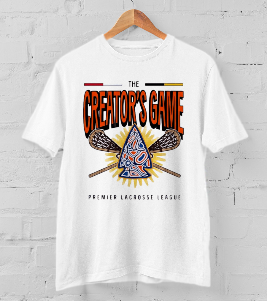The Creator's Game Premier Lacrosse League Iconic Lacrosse Sticks T-Shirt