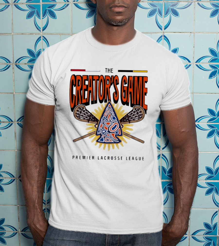 The Creator's Game Premier Lacrosse League Iconic Lacrosse Sticks T-Shirt