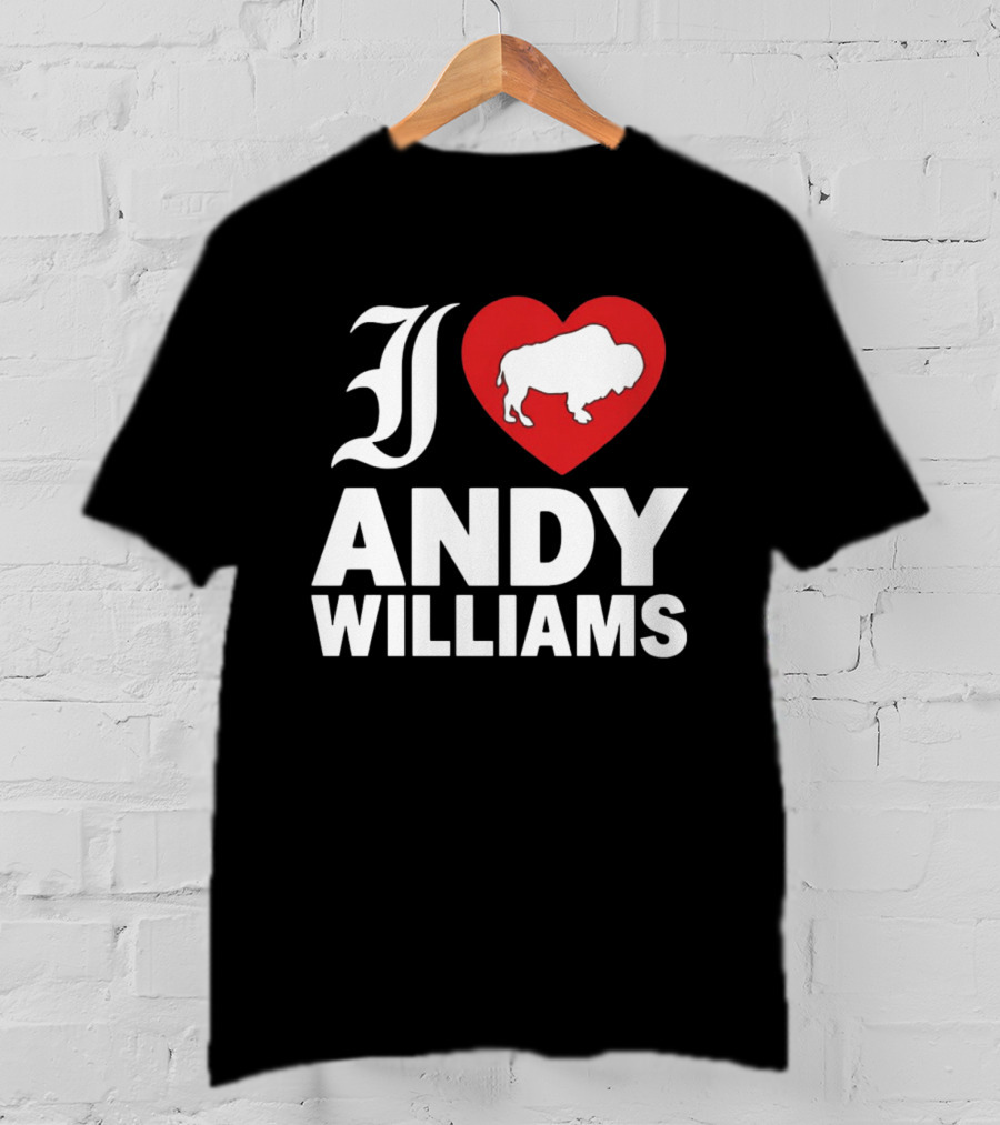 Andy Williams 2026 I Heart Buffalo T-Shirt