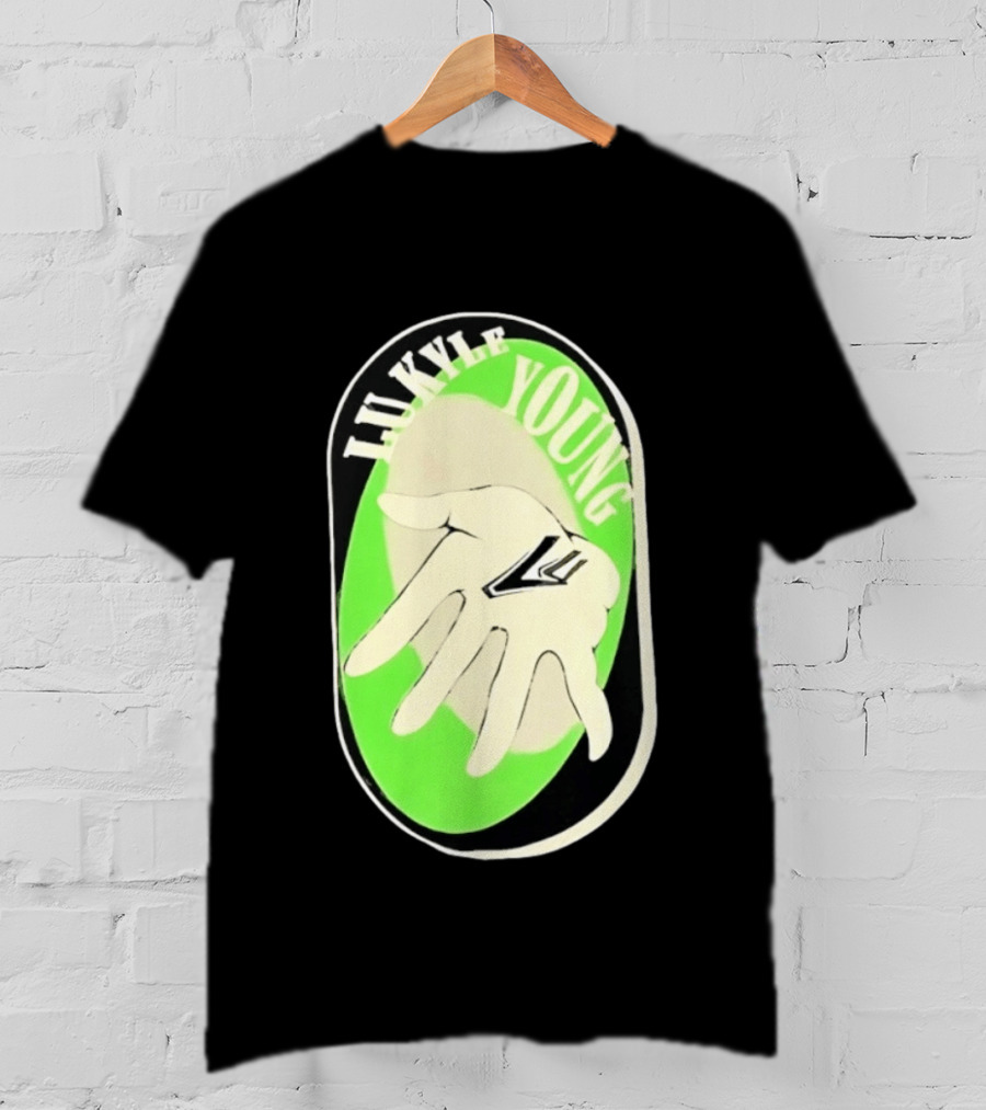 Lukyle Young Hand With Emblem In Green Oval T-Shirt