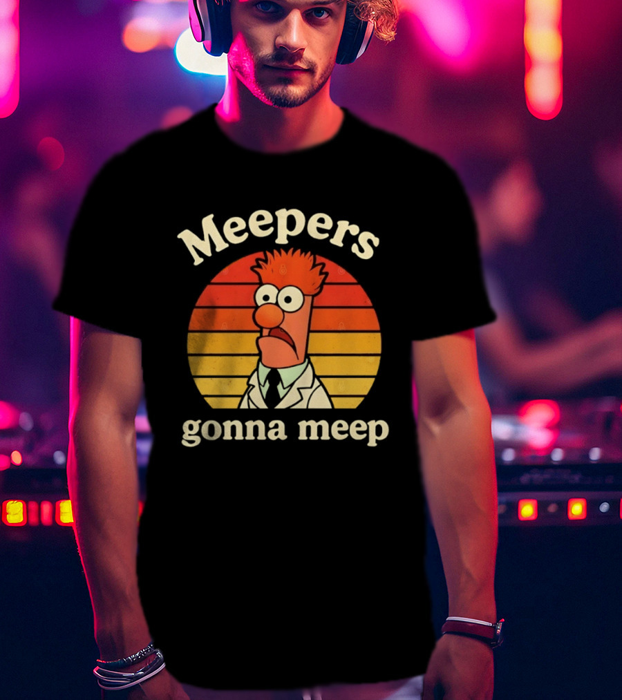 Meepers Gonna Meep Beaker Retro Muppets T-Shirt