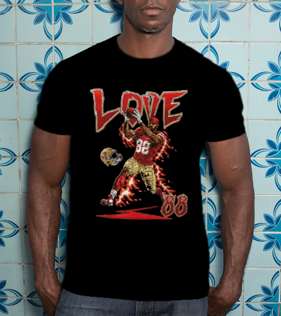 Marquise Goodwin San Francisco 49ers Number 88 Catching Football Love T-Shirt